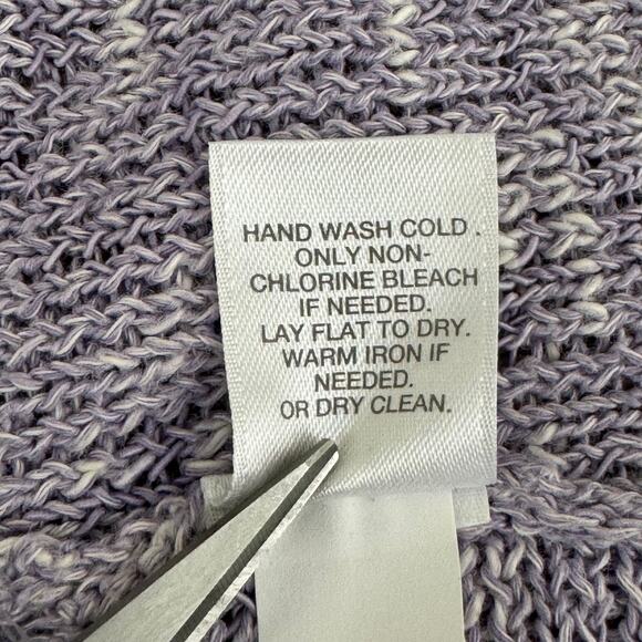 J. Jill Pure Jill Sweater Womens XL Marled Asymmetric Hem Tunic Top Cotton Blend - Picture 6 of 9